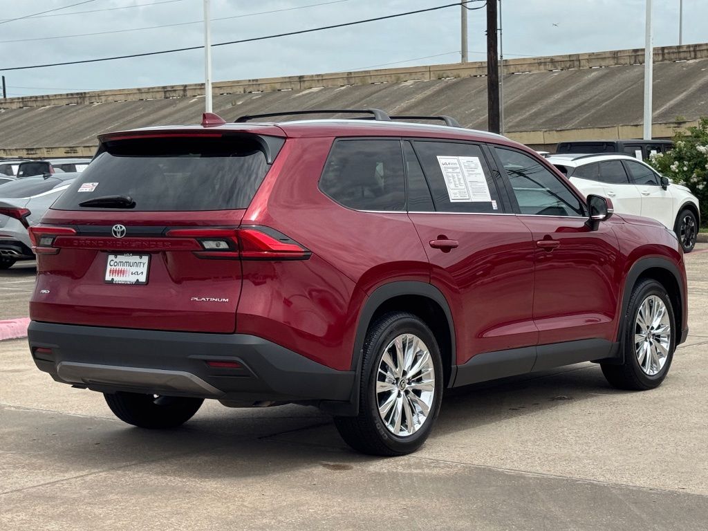 2024 Toyota Grand Highlander Platinum Red at Don McGill Toyota