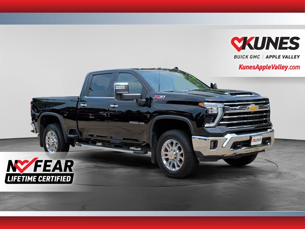 Black 2025 Chevrolet Silverado 3500HD Pickup Truck Four-Wheel Drive Automatic