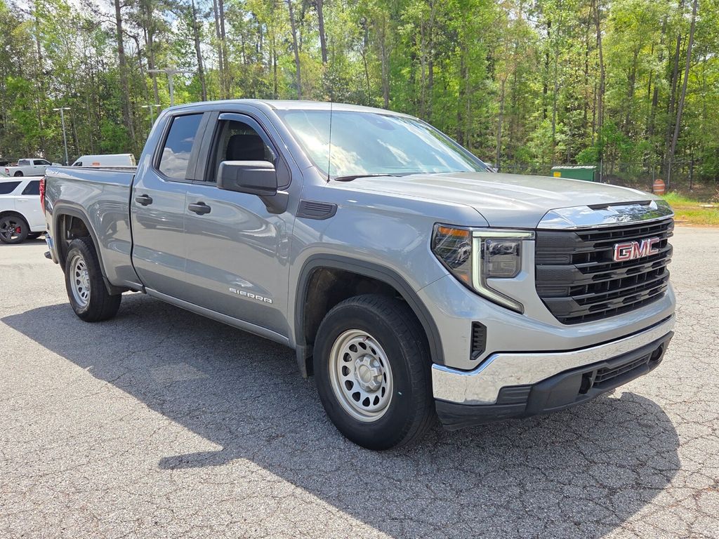 Sterling Metallic 2023 GMC Sierra 1500 Pro Double Cab 4WD Pickup Truck Four-Wheel Drive 8-Speed Automatic