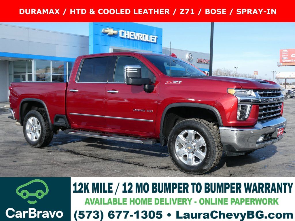Cherry Red Tintcoat 2022 Chevrolet Silverado 2500HD LTZ Crew Cab 4WD Pickup Truck Four-Wheel Drive Automatic