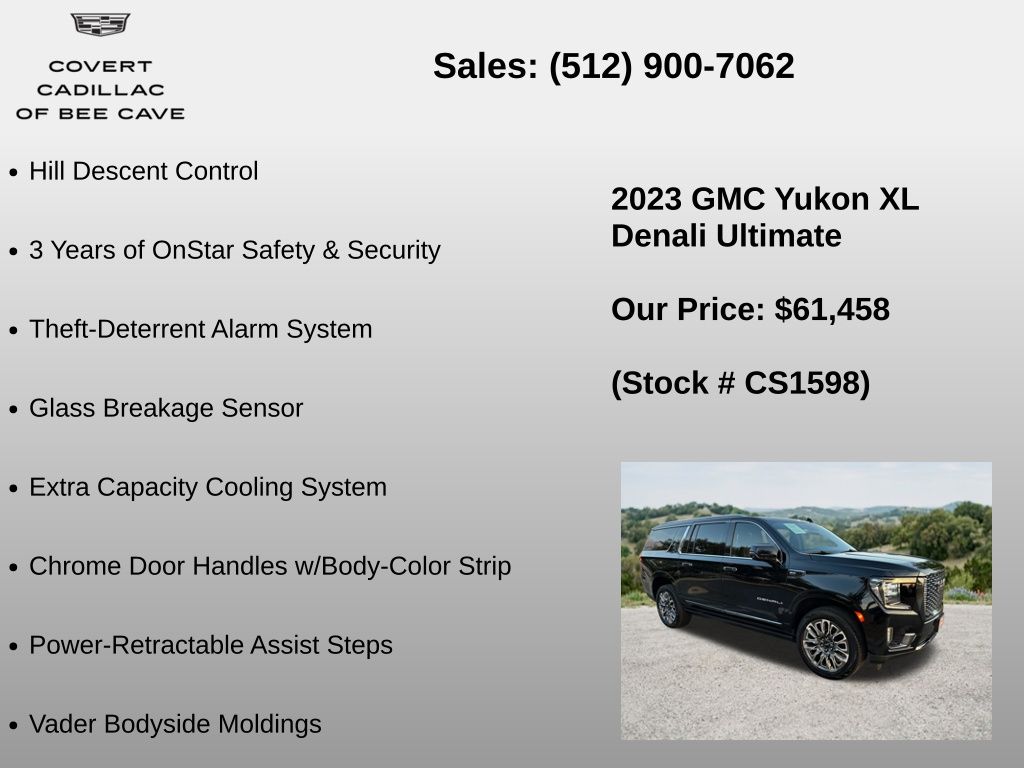 Used Car 2023 Gmc Yukon Xl  Denali Ultimate For Sale Under $70,000 In Austin, Texas
