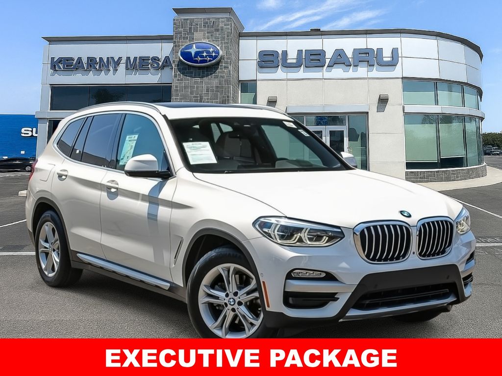 Alpine White 2019 BMW X3 sDrive30i RWD SUV / Crossover Rear-Wheel Drive 8-Speed Automatic