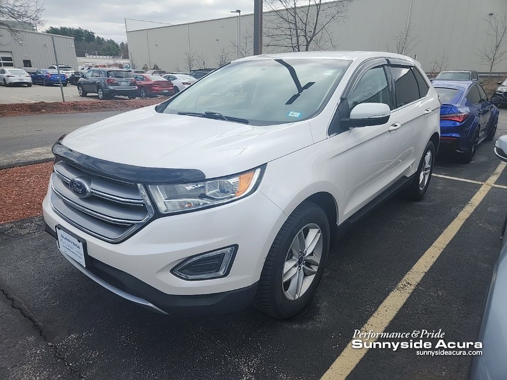 White Platinum 2017 Ford Edge SEL AWD SUV / Crossover All-Wheel Drive 6-Speed Automatic