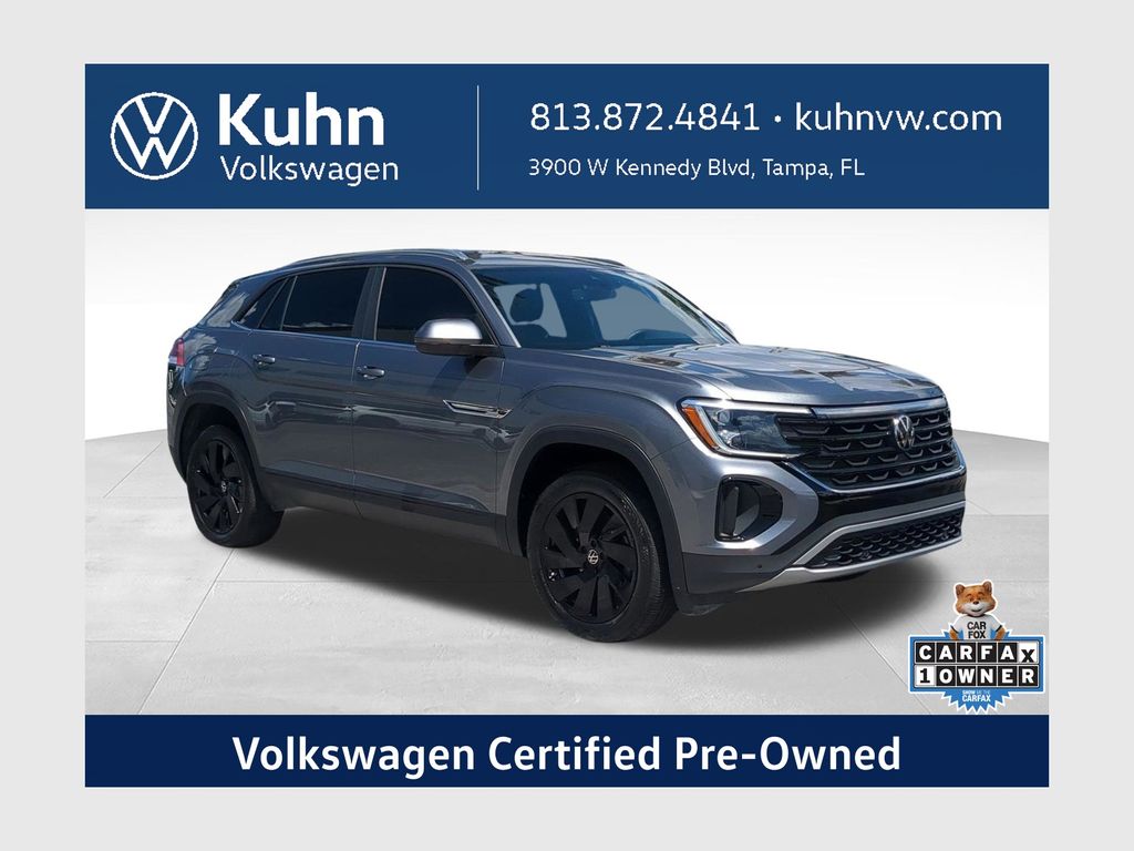 Platinum Gray Metallic 2025 Volkswagen Atlas Cross Sport SUV / Crossover Front-Wheel Drive 8-Speed Automatic