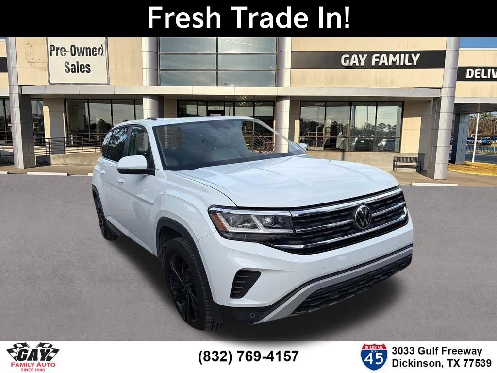 Black 2022 Volkswagen Atlas SE FWD with Technology SUV / Crossover Front-Wheel Drive 8-Speed Automatic