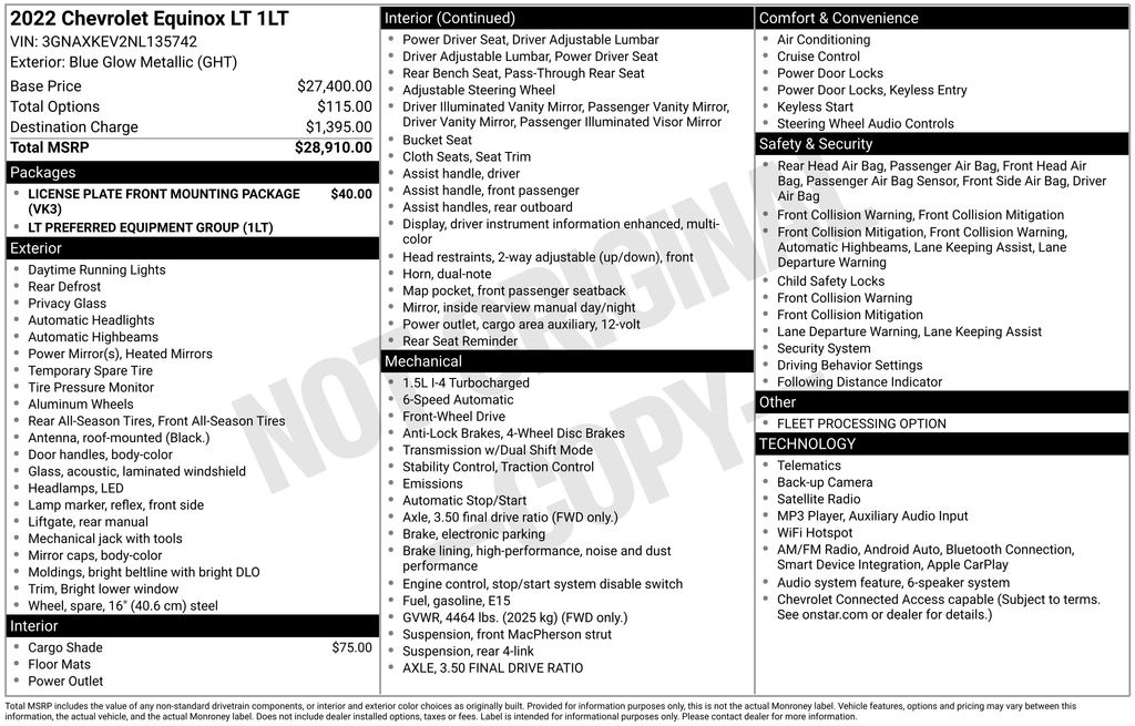 Used 2022 Chevrolet Equinox SUV