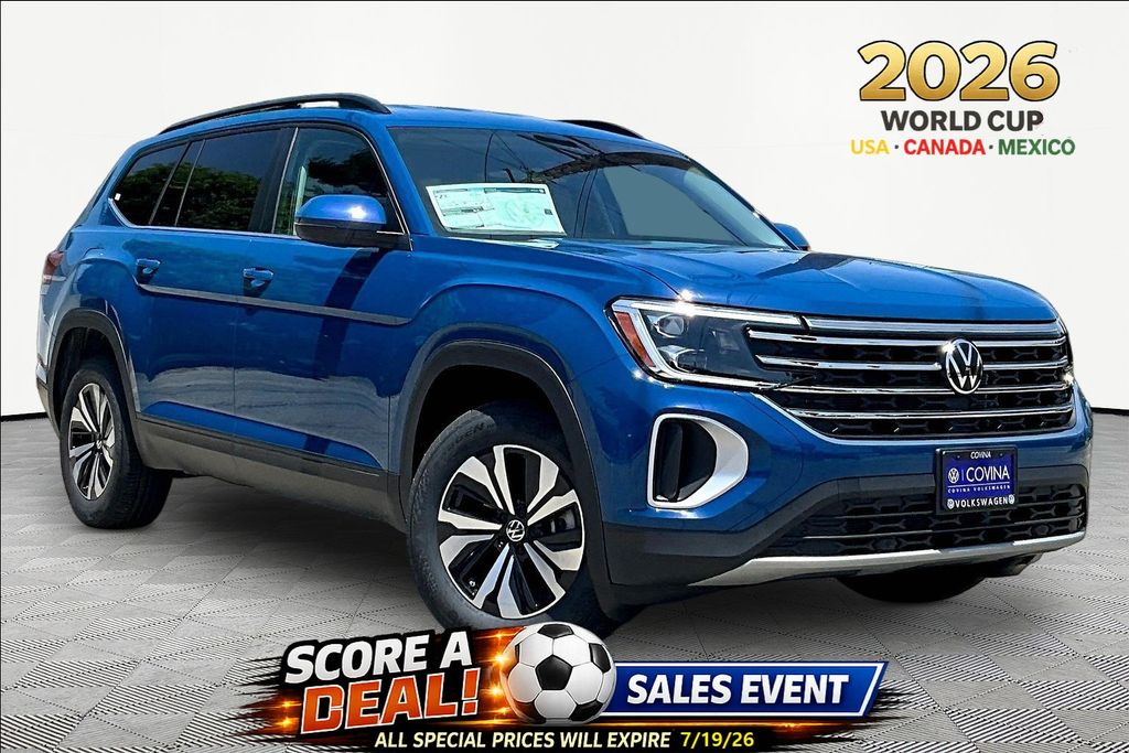 Blue 2026 Volkswagen Atlas SUV / Crossover Front-Wheel Drive 8-Speed Automatic