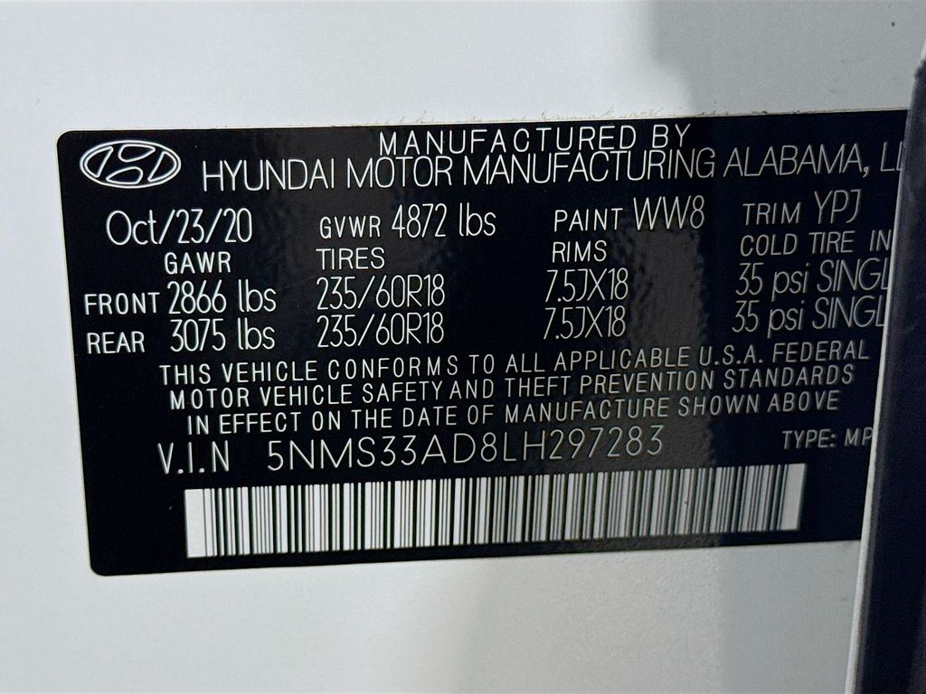 2020 Hyundai Santa Fe SEL 31