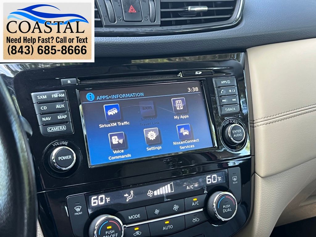 2017 Nissan Rogue SL Red at Coastal Chevrolet Cadillac
