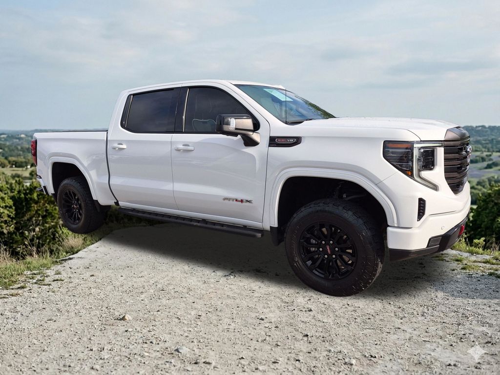 Summit White 2022 GMC Sierra 1500 AT4X Crew Cab 4WD Pickup Truck Four-Wheel Drive Automatic