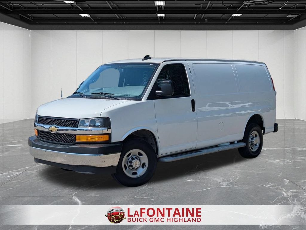 Summit White 2024 Chevrolet Express Cargo Van Rear-Wheel Drive 8-Speed Automatic Overdrive