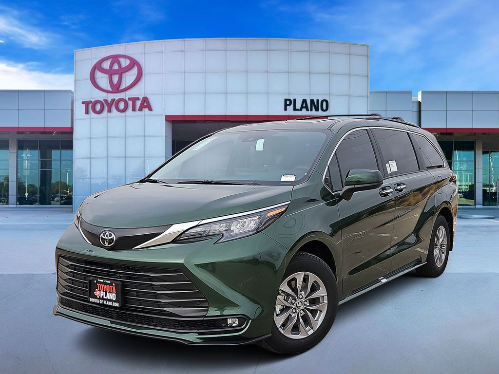 Green 2026 Toyota Sienna Minivan Front-Wheel Drive Continuously Variable Transmission
