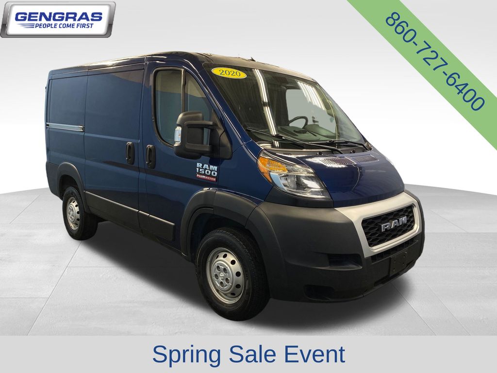 Patriot Blue Pearlcoat 2020 RAM ProMaster 1500 118 Low Roof Cargo Van FWD Van Front-Wheel Drive 6-Speed Automatic