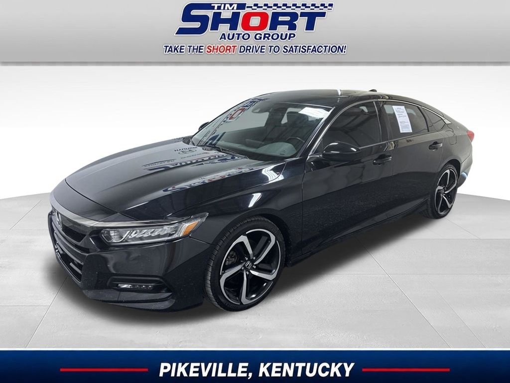 Black 2019 Honda Accord Sedan Front-Wheel Drive Automatic