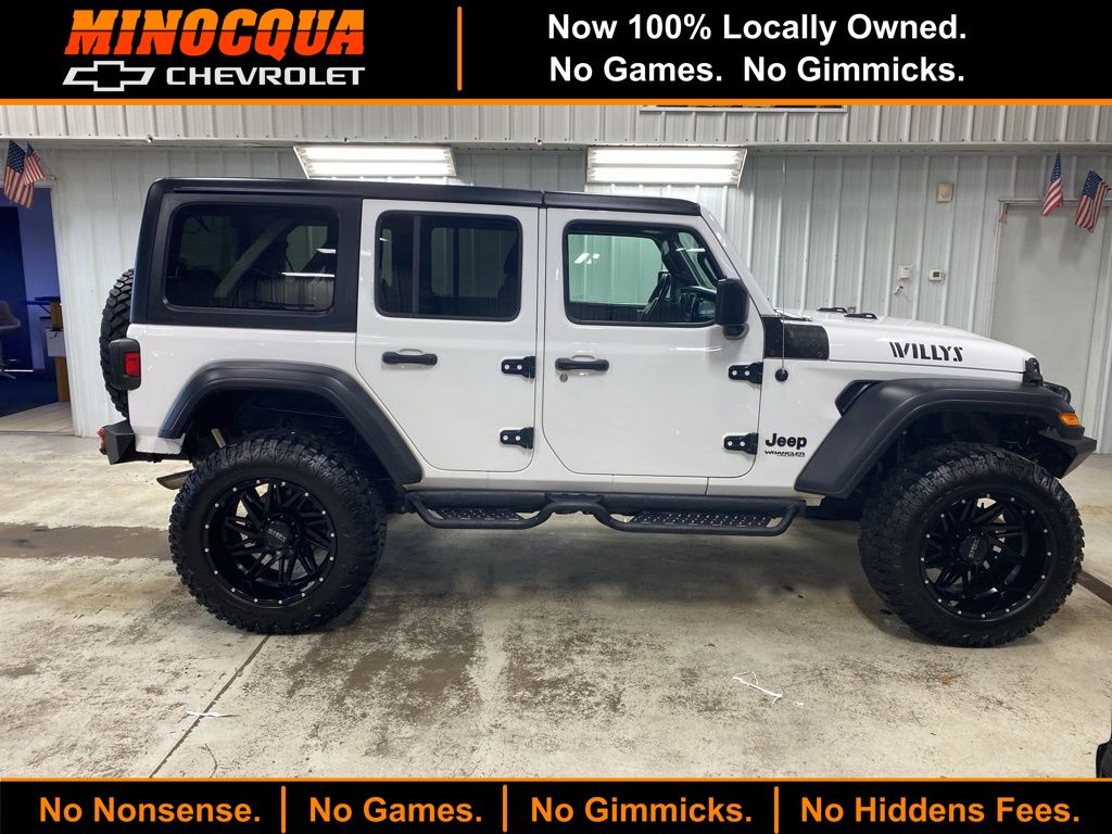 Bright White Clearcoat 2021 Jeep Wrangler Unlimited Willys 4WD SUV / Crossover Four-Wheel Drive 8-Speed Automatic