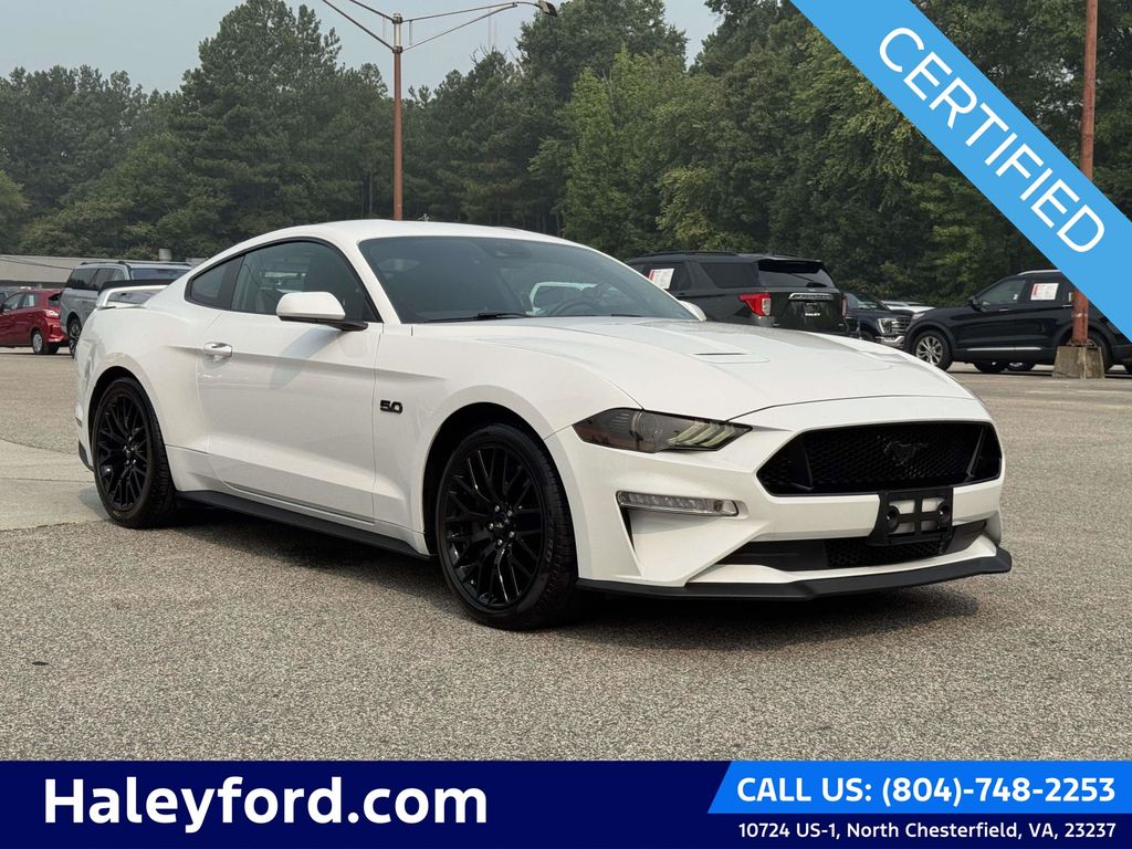 Oxford White 2021 Ford Mustang Coupe Rear-Wheel Drive 6-Speed Manual