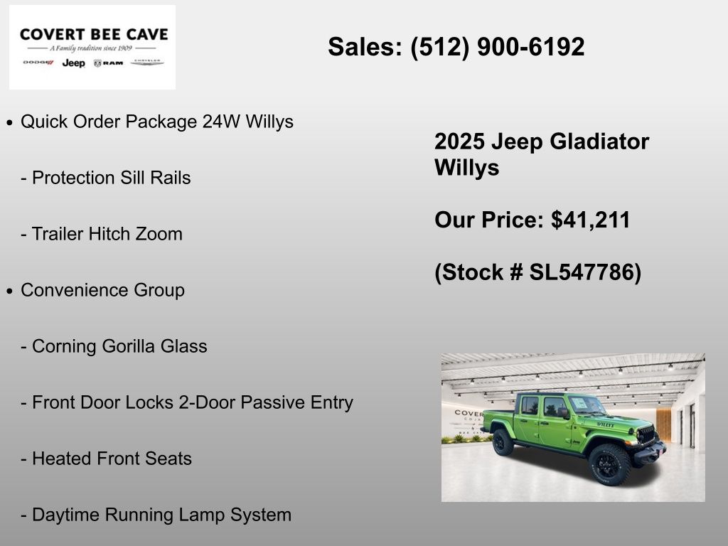 New Car 2025 Jeep Gladiator  For Sale Under $50,000 In Austin, Texas