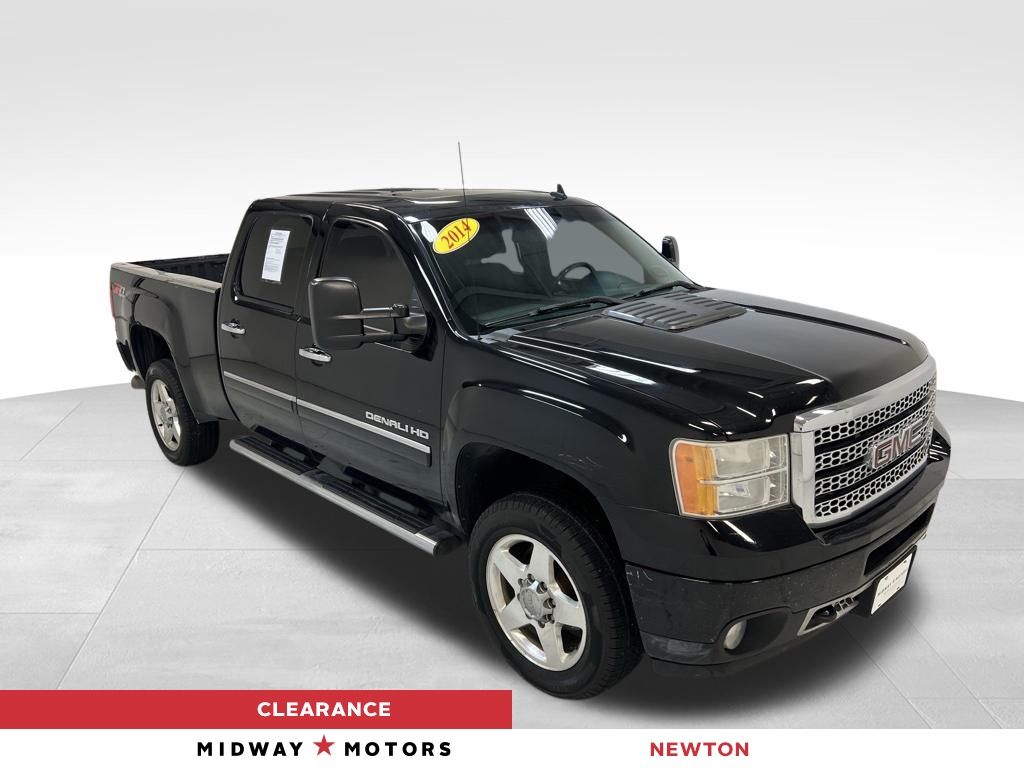Onyx Black 2014 GMC Sierra 2500HD Denali Crew Cab SB 4WD Pickup Truck Four-Wheel Drive 6-Speed Automatic