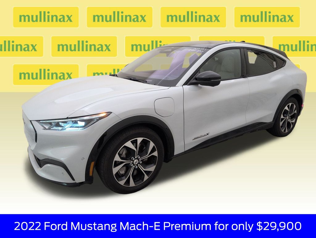 2022 White Metallic Ford Mustang Mach-E Premium AWD SUV