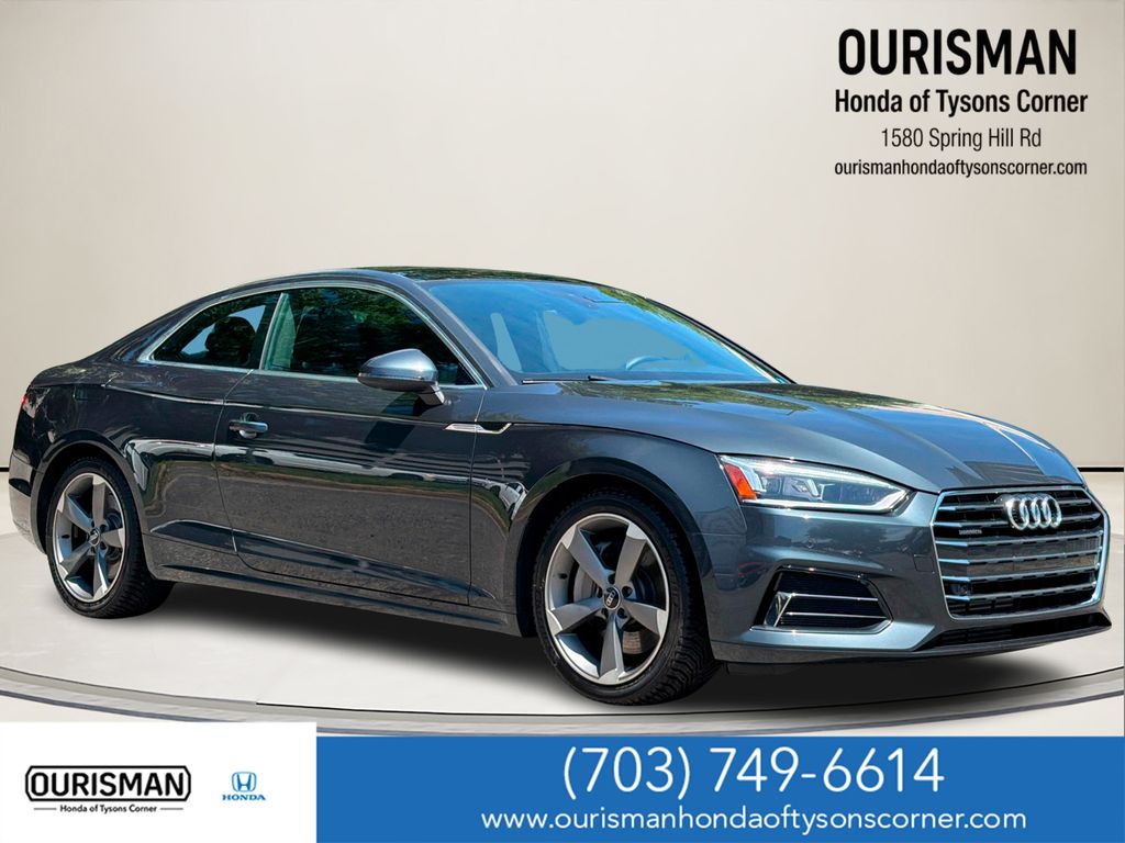 Manhattan Gray Metallic 2018 Audi A5 Coupe All-Wheel Drive 7-Speed Automatic