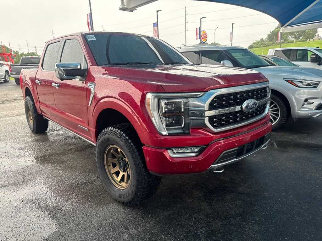 Red Metallic 2021 Ford F-150 Pickup Truck Four-Wheel Drive Automatic