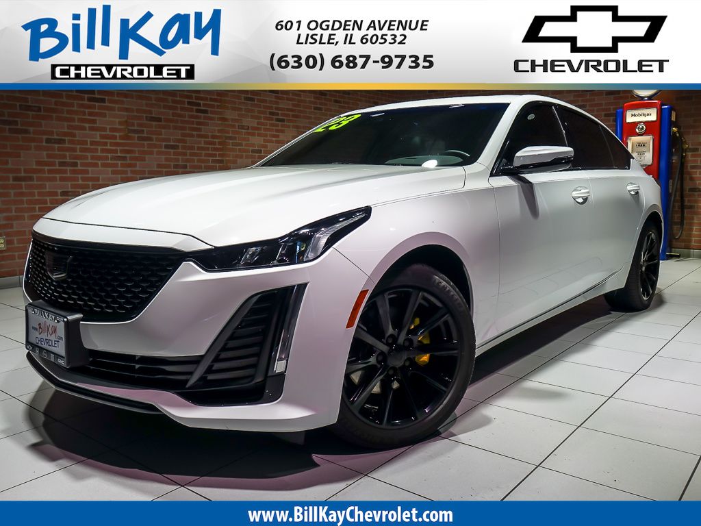 Summit White 2023 Cadillac CT5 Sedan All-Wheel Drive Automatic