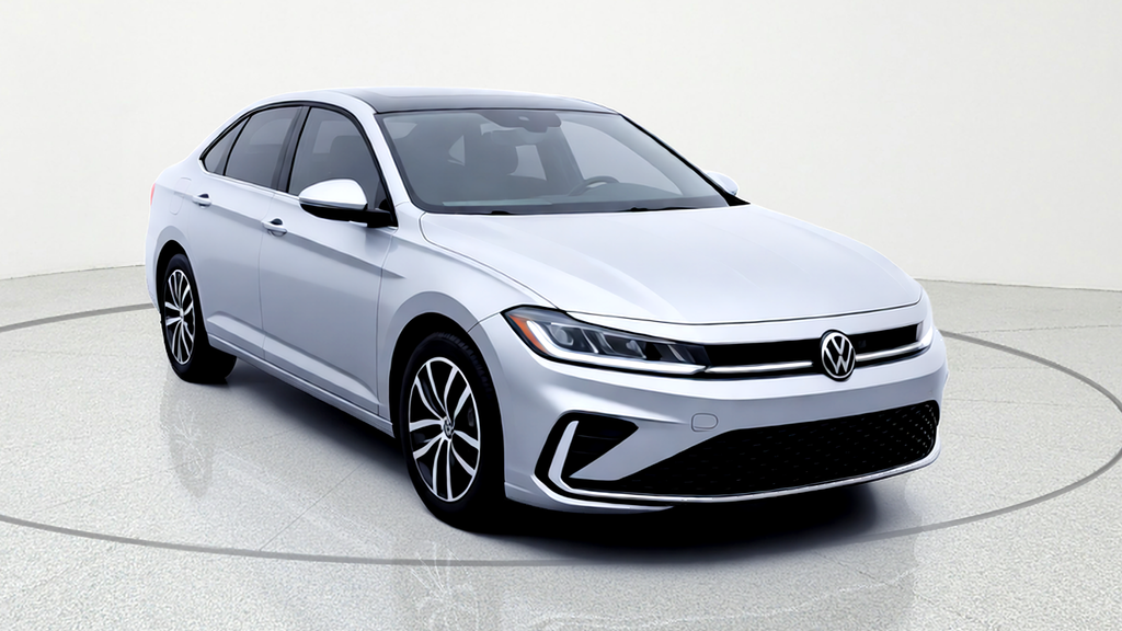 Silver 2025 Volkswagen Jetta SE FWD Sedan Front-Wheel Drive 8-Speed Automatic