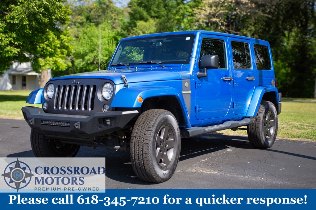 Hydro Blue Pearl Coat 2016 Jeep Wrangler Unlimited Freedom 4WD SUV / Crossover Four-Wheel Drive 5-Speed Automatic