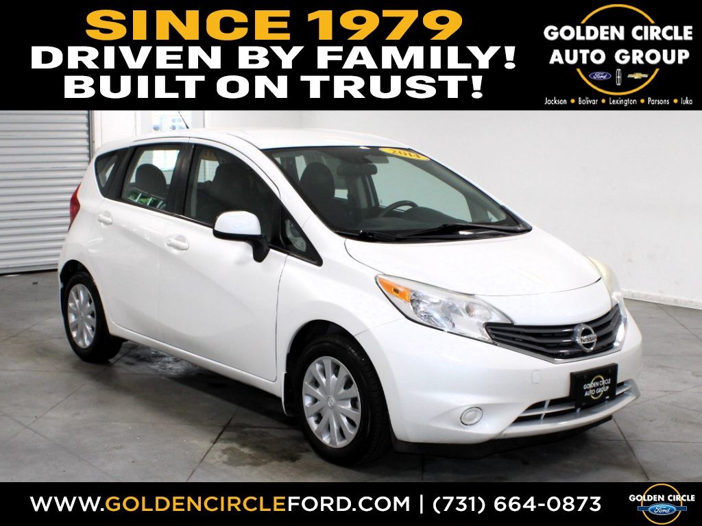 Aspen White Pearl 2014 Nissan Versa Note Hatchback Front-Wheel Drive Continuously Variable Transmission