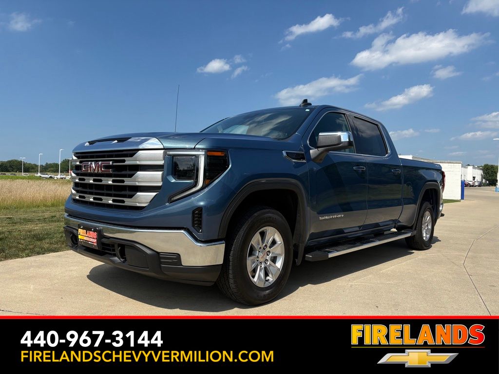 Downpour Metallic 2024 GMC Sierra 1500 Pickup Truck Four-Wheel Drive 8-Speed Automatic