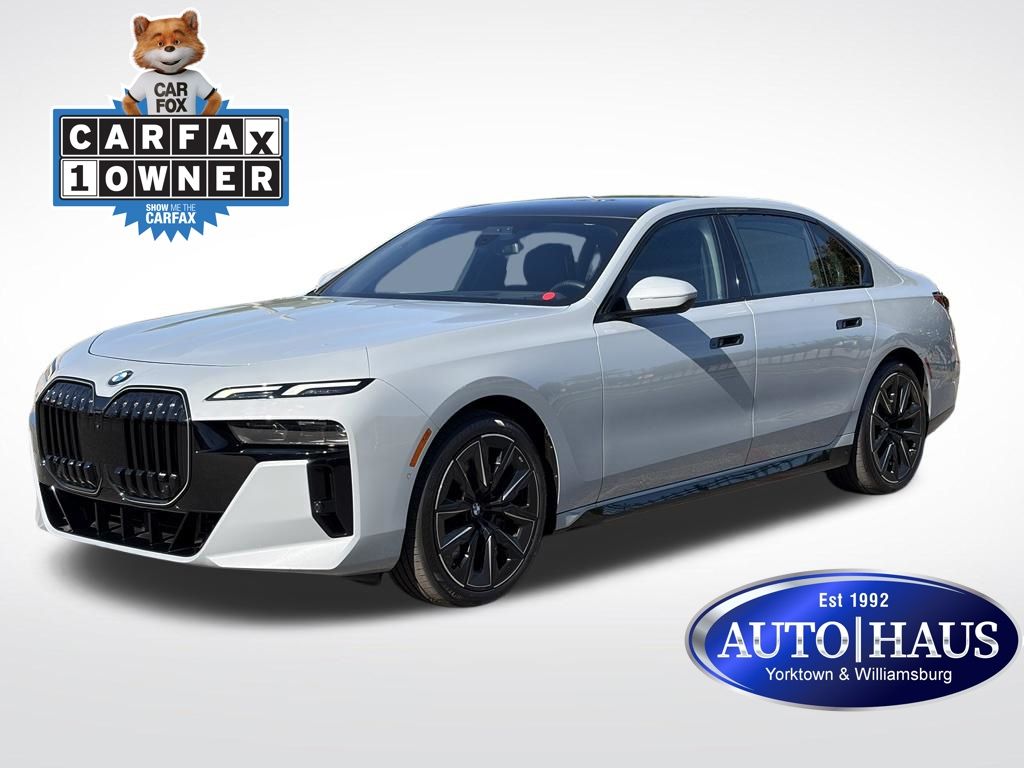 Brooklyn Gray Metallic 2024 BMW 7 Series Sedan Rear-Wheel Drive 8-Speed Automatic