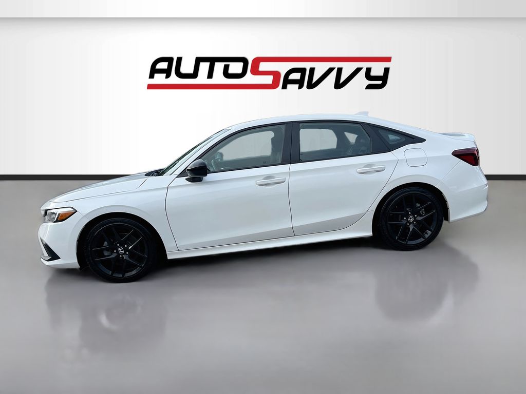 2025 Honda Civic Hybrid Sport White at Classic Elite Chevrolet Sugar Land