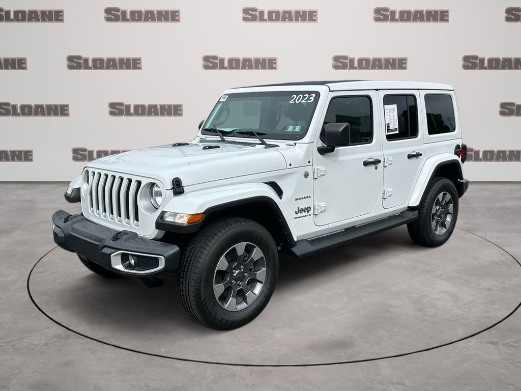 Bright White Clearcoat 2023 Jeep Wrangler SUV / Crossover Four-Wheel Drive 8-Speed Automatic