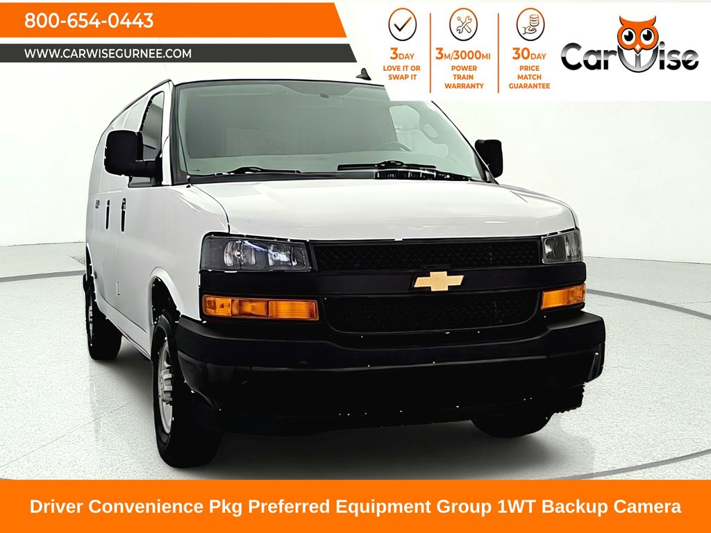 Summit White 2021 Chevrolet Express Cargo Van Rear-Wheel Drive 8-Speed Automatic Overdrive