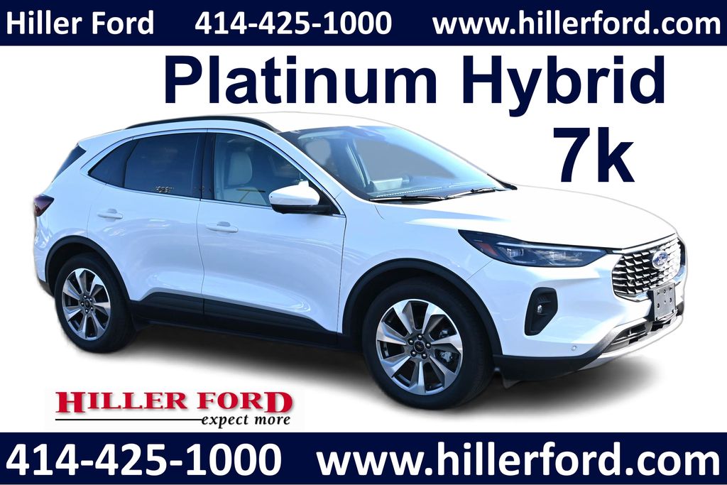 White Metallic 2025 Ford Escape Hybrid SUV / Crossover Front-Wheel Drive Continuously Variable Transmission