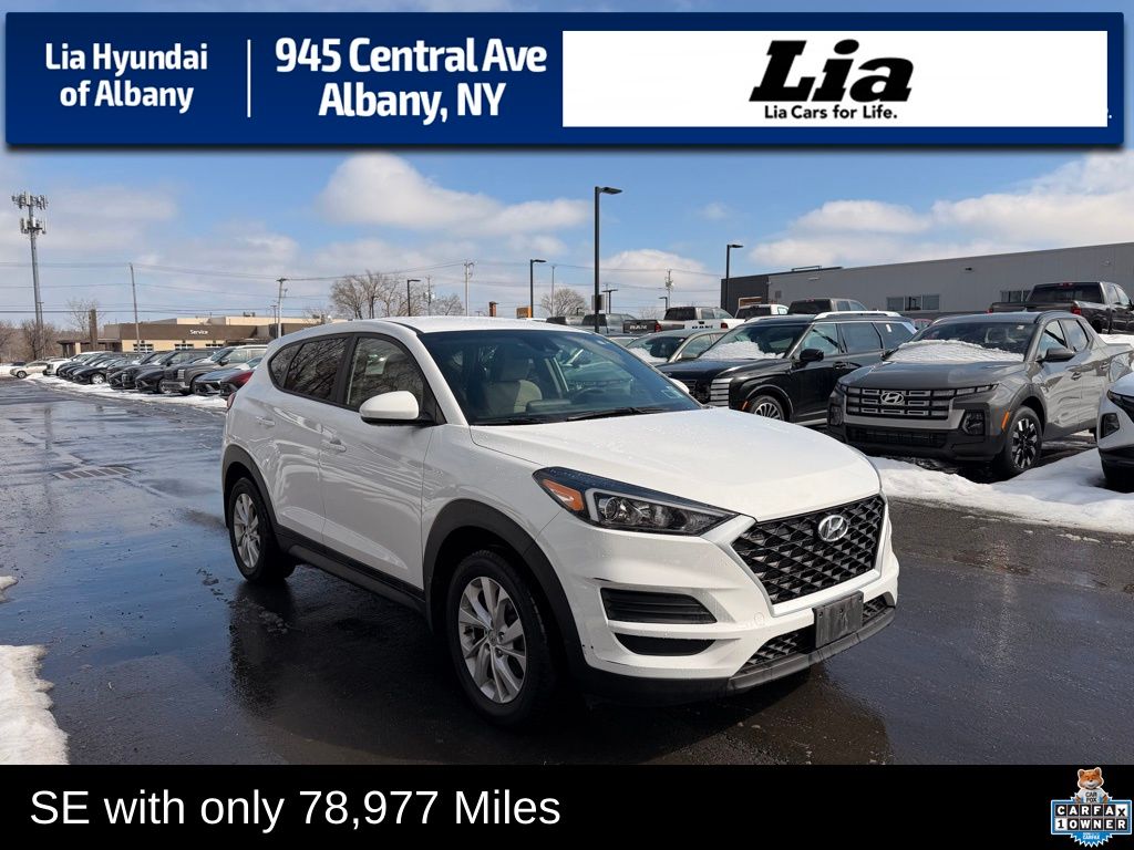 Winter White 2020 Hyundai Tucson SE AWD SUV / Crossover All-Wheel Drive 6-Speed Automatic