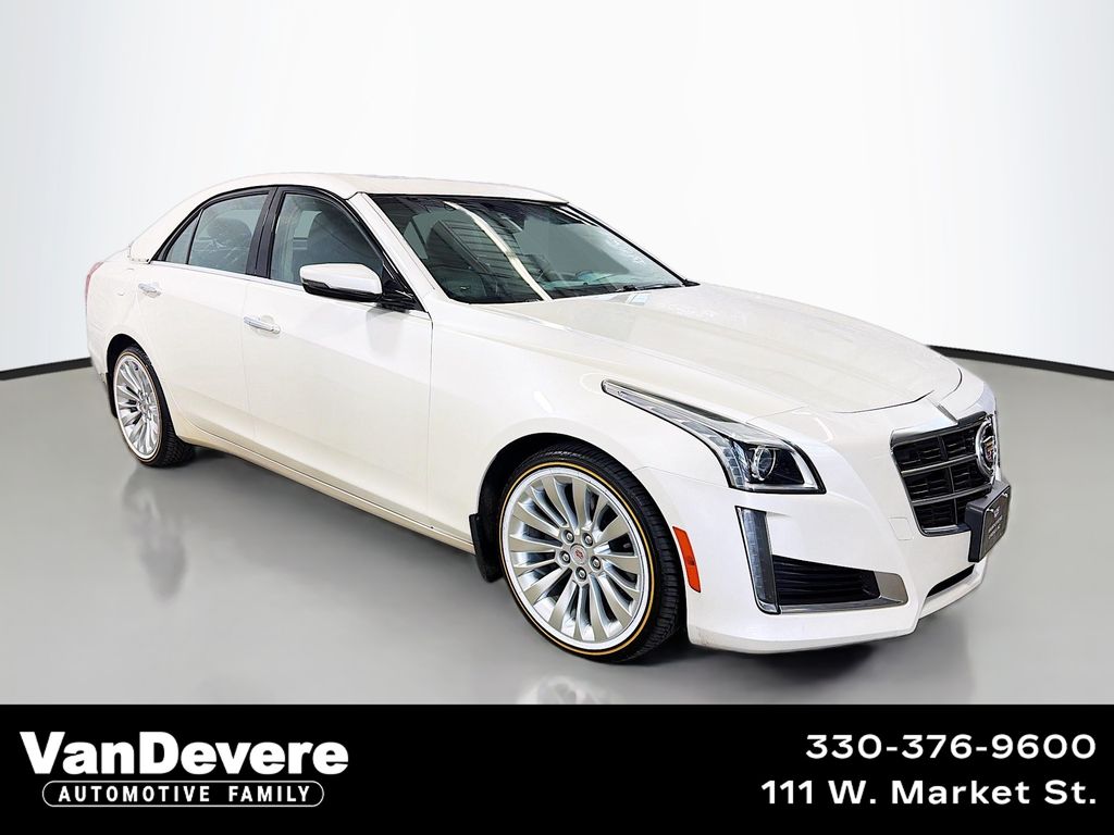 White Diamond Tricoat 2014 Cadillac CTS 2.0T Luxury AWD Sedan All-Wheel Drive 6-Speed Automatic