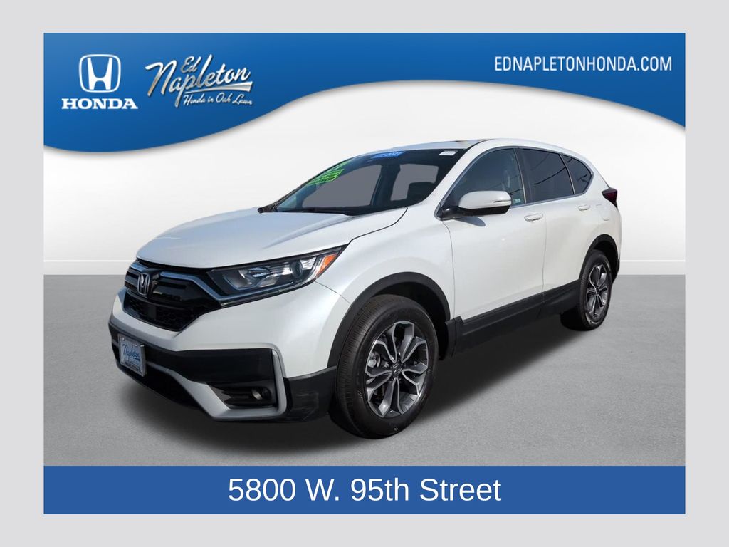 Platinum White Pearl 2021 Honda CR-V EX-L AWD SUV / Crossover All-Wheel Drive Continuously Variable Transmission