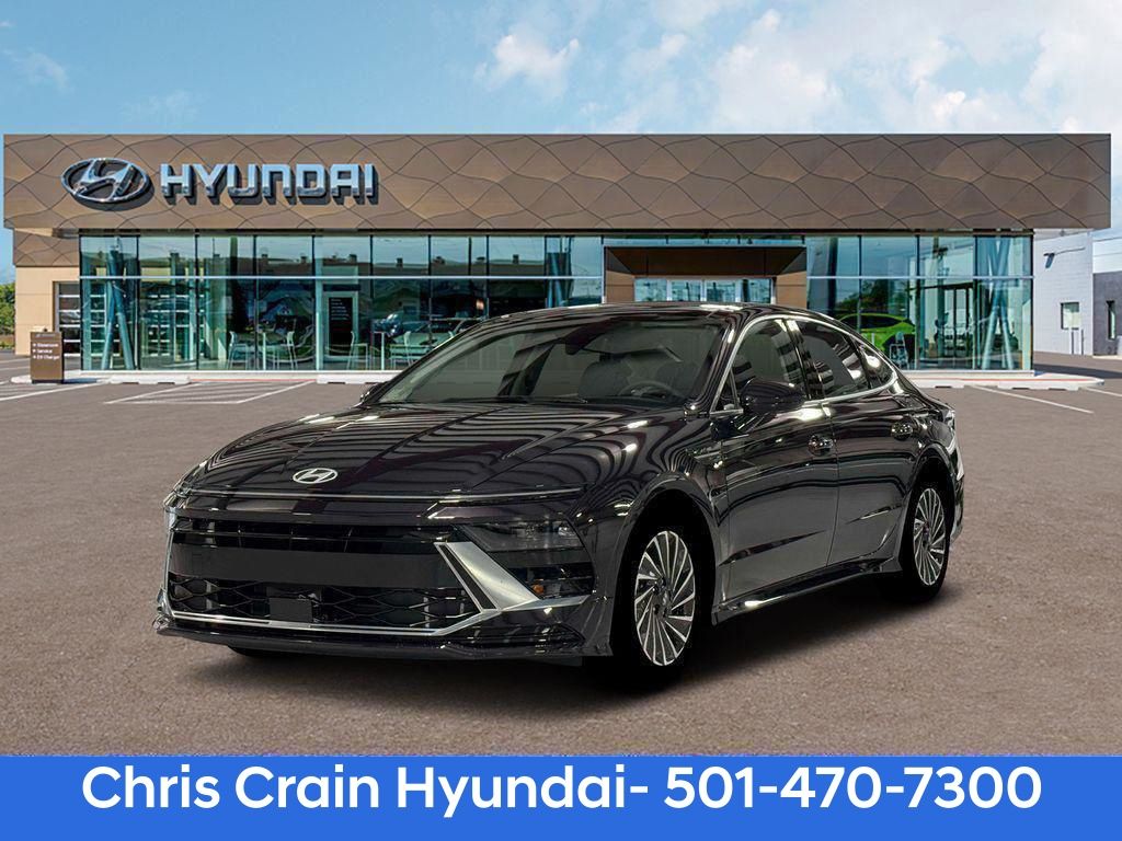Carbon Blue 2026 Hyundai Sonata Hybrid Sedan Front-Wheel Drive 6-Speed Automatic