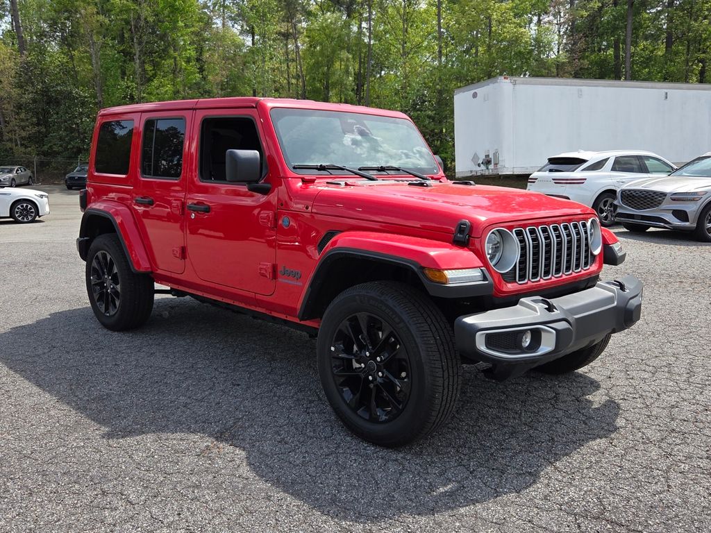Firecracker Red Clearcoat 2025 Jeep Wrangler 4xe Sahara 4WD SUV / Crossover Four-Wheel Drive 8-Speed Automatic
