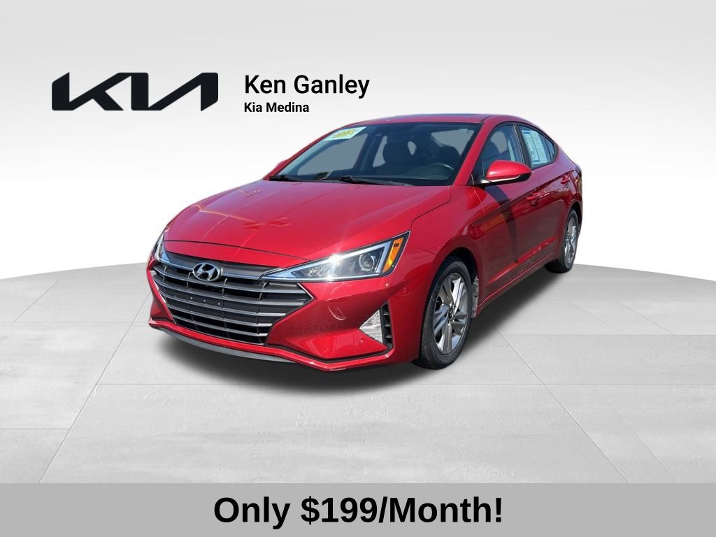 Scarlet Red 2019 Hyundai Elantra Value Edition FWD Sedan Front-Wheel Drive 6-Speed Automatic