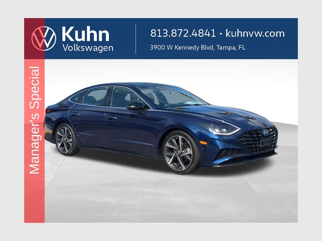 Blue (Stormy Sea) 2022 Hyundai Sonata Sedan Front-Wheel Drive 8-Speed Automatic
