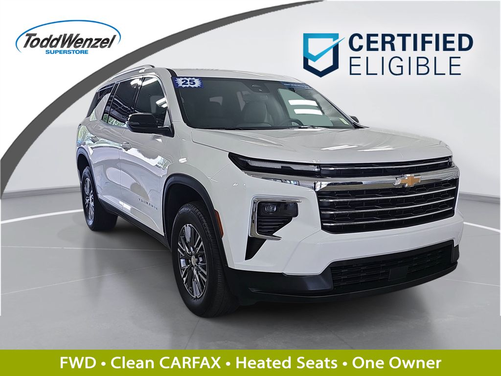 Summit White 2025 Chevrolet Traverse SUV / Crossover Front-Wheel Drive 8-Speed Automatic