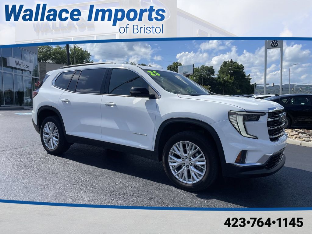 Summit White 2025 GMC Acadia SUV / Crossover Front-Wheel Drive 8-Speed Automatic