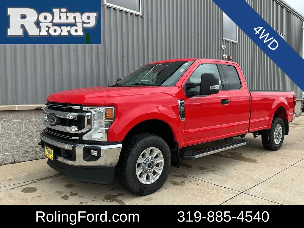 Race Red 2021 Ford F-250 Super Duty XLT SuperCab 4WD Pickup Truck Four-Wheel Drive 6-Speed Automatic