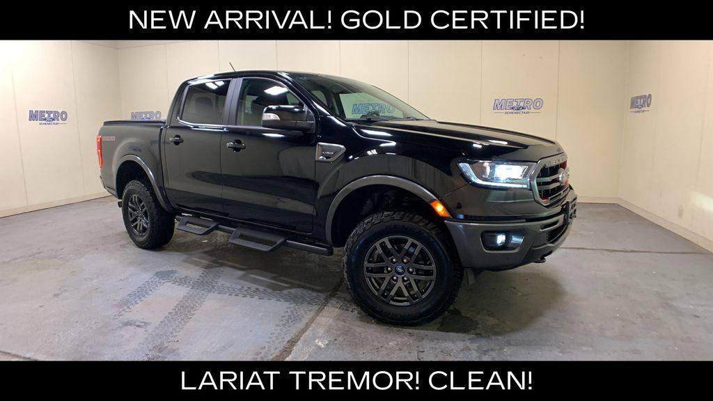 Shadow Black 2023 Ford Ranger Pickup Truck Four-Wheel Drive Automatic