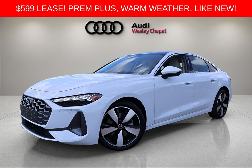 Glacier White Metallic 2025 Audi A5 quattro Premium Plus Sedan Sedan All-Wheel Drive 7-Speed Automatic