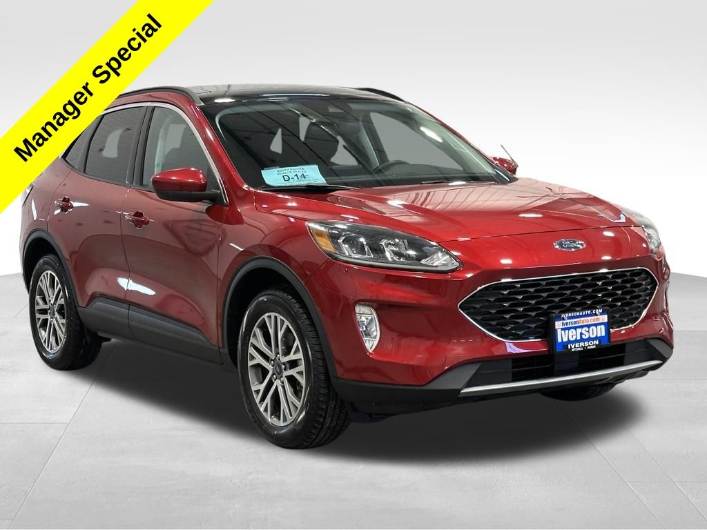 Rapid Red Metallic Tinted Clearcoat 2022 Ford Escape SEL AWD SUV / Crossover All-Wheel Drive 8-Speed Automatic