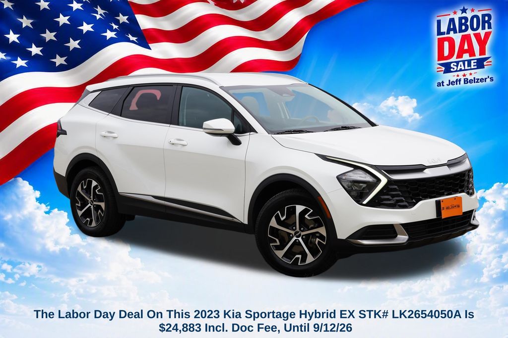 Snow White Pearl 2023 Kia Sportage Hybrid SUV / Crossover All-Wheel Drive 6-Speed Automatic