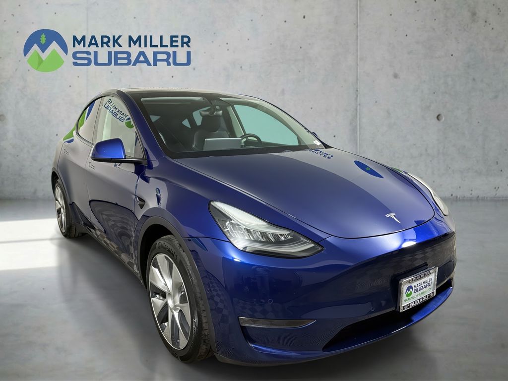 Deep Blue Metallic 2020 Tesla Model Y Long Range AWD SUV / Crossover All-Wheel Drive 1-Speed Automatic